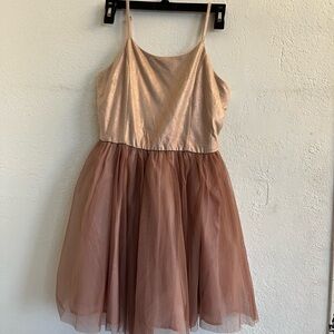 Zhenzi Shimmering Gold and Soft Pink Top